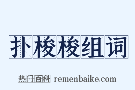 扑梭梭组词是什么意思的图片